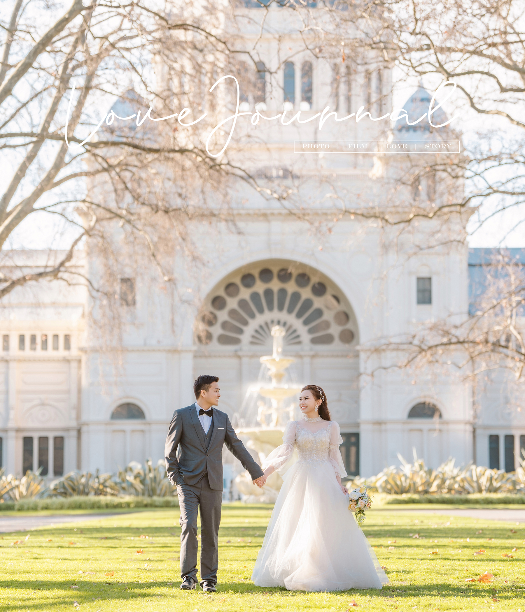 Melbourne Carlton Garden Pre-Wedding Photography