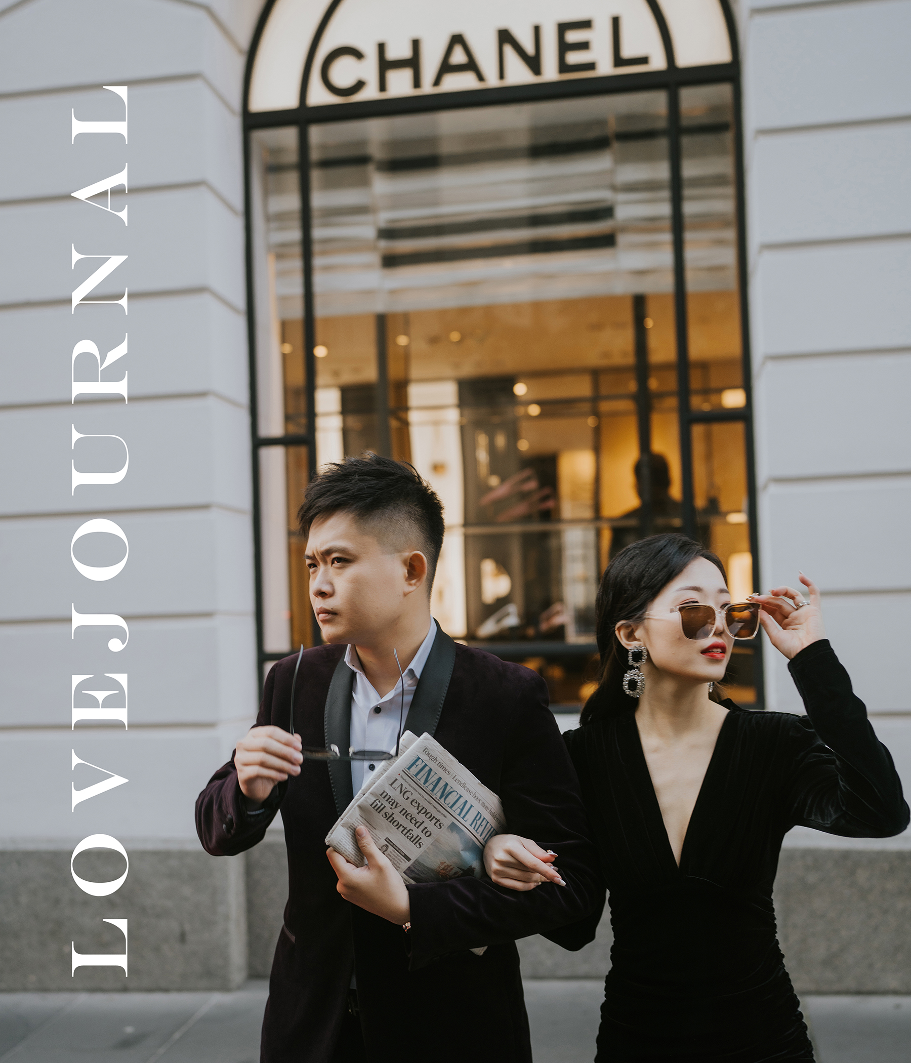 Melbourne Collins Street Pre-Wedding Photography 