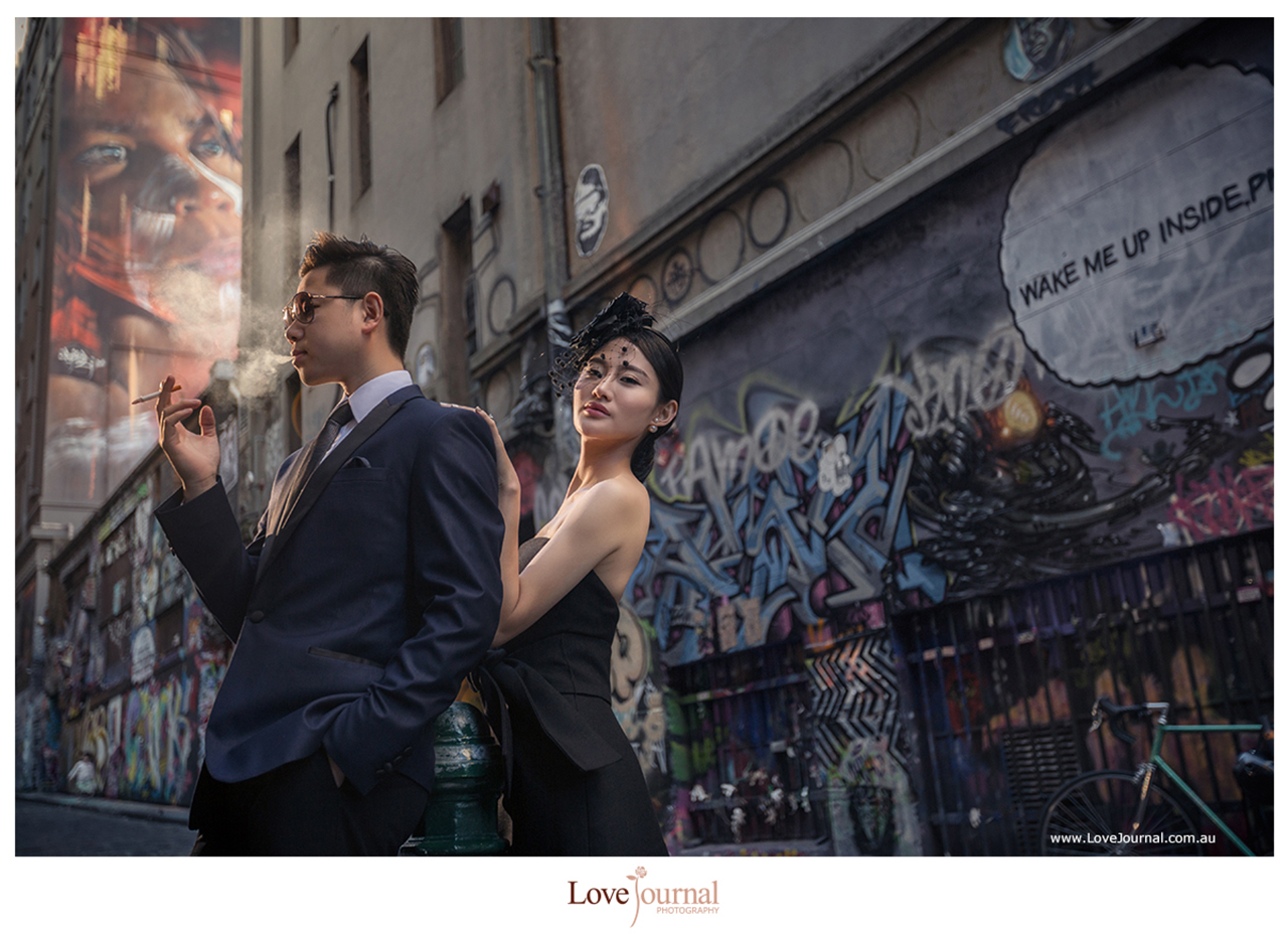 Graffiti Lane Pre-wedding Photography, Hosier Lane Pre-wedding Photography.