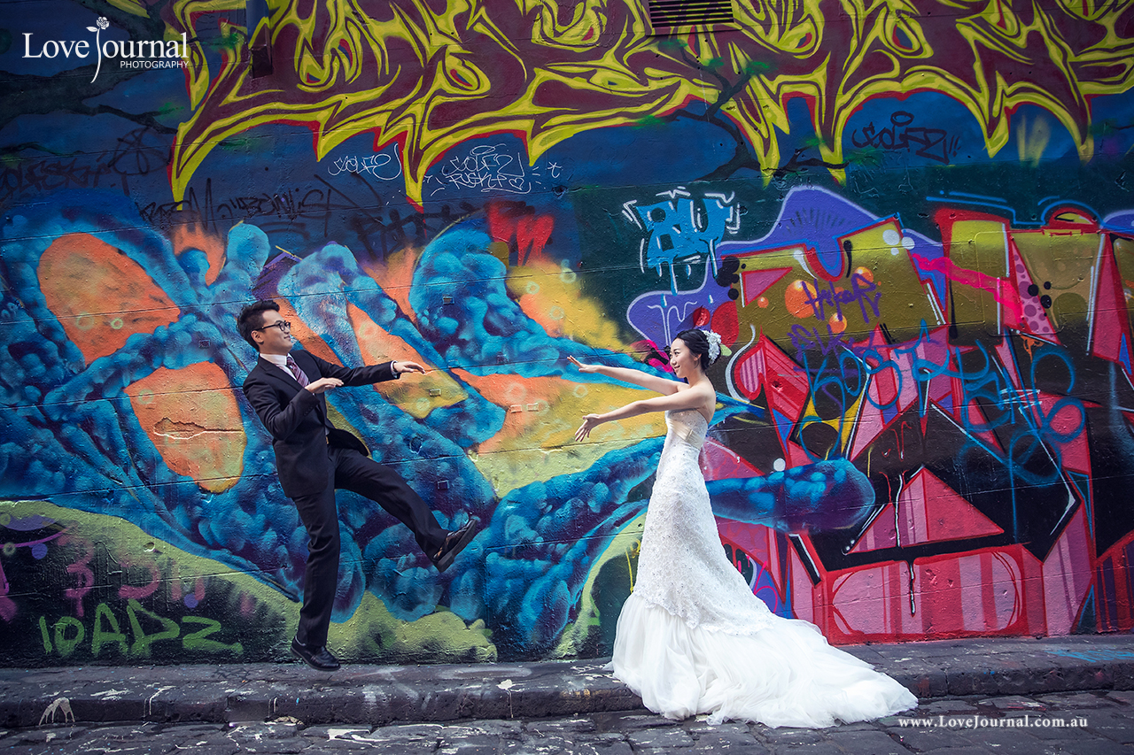 Graffiti Lane Pre-wedding Photography, Hosier Lane Pre-wedding Photography.